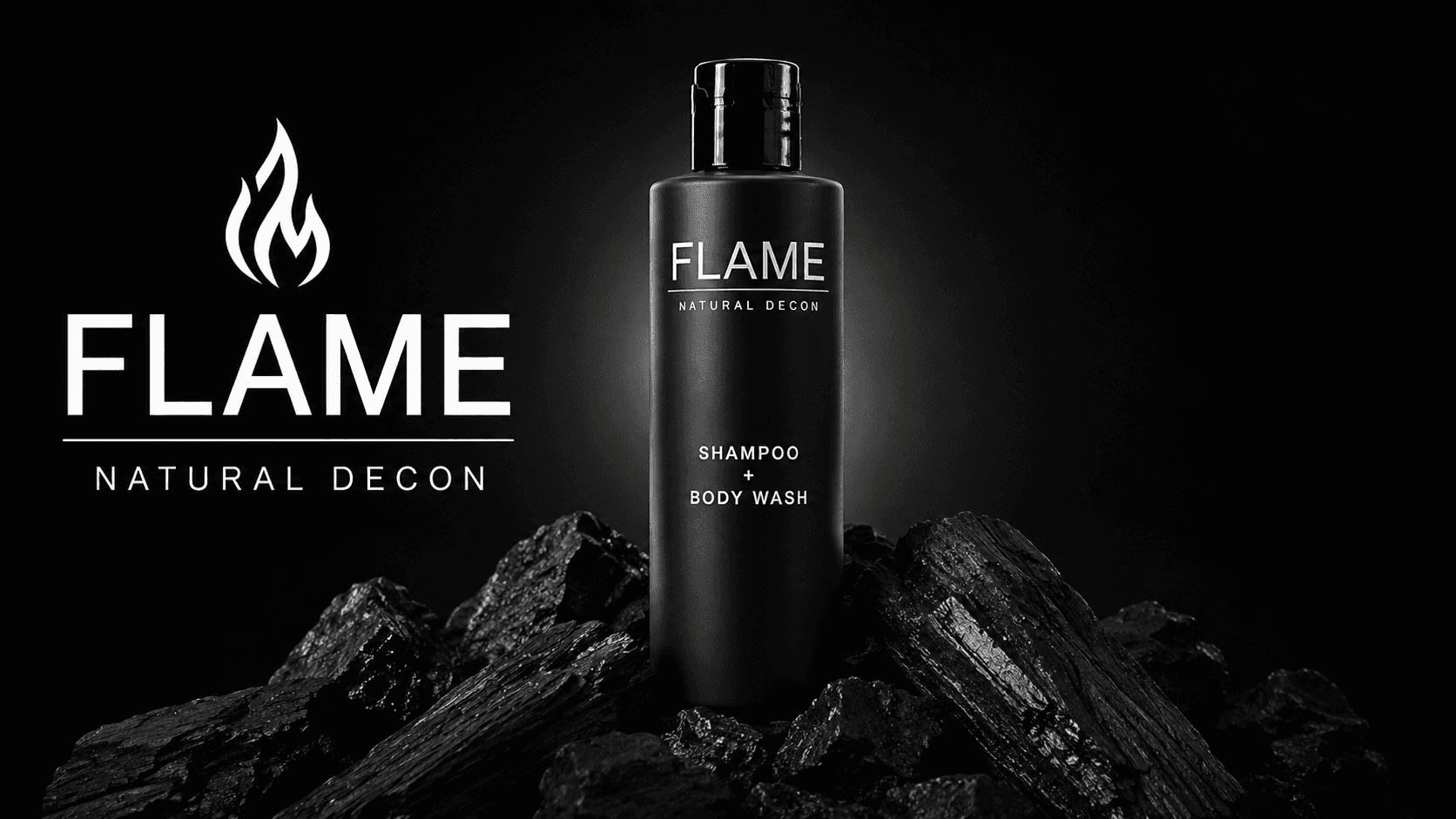 Flame Natural Decon activated-charcoal soap